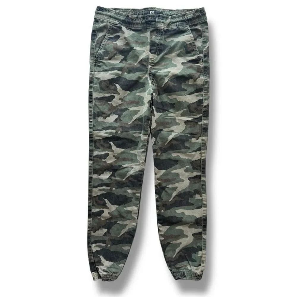 RSQ Jeans Tilly’s Women’s Camo Jogger Pants Size L Elastic Waist